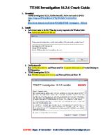 TEMS Investigation 16.3.6 Crack PDF