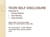 Teori Self Disclosure (Johari Windows) [PDF]