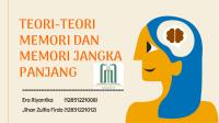 Teori-Teori Memori Dan Memori Jangka Panjang