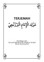 Terjemah Barzanji