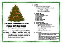 Tertib Acara Natal