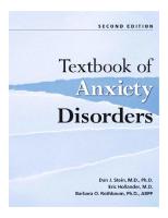 Textbook Anxiety Disorders Second Edition