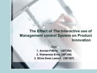 The Effect of The Interactive Use of Management