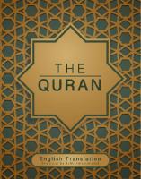 The Holy Qur'an (Sahih International Translation)