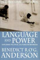 The Idea of Power in Javanese Culture Anderson