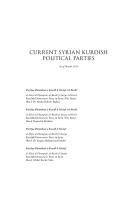 The Kurds of Syria: Political Parties and Identity in the Middle East
 9780755609178, 9781780765631