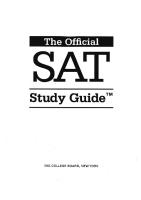 The Official SAT Study Guide