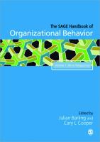 The Sage Handbook of Organizational Behavior