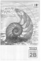 Think Mathematics Workbook 2B