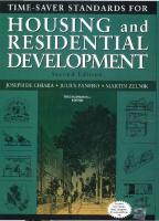 Time Saver Standards For Housing and Residential Development - Text