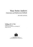 Time Series Analysis Univariate and Multivariate Methods PDF