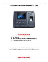 TimeTronic FP 2350E - Petunjuk Penggunaan