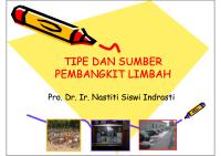 Tipe Dan Sumber Pembangkit Limbah