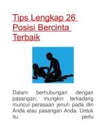 Tips Lengkap 26 Posisi Bercinta Terbaik [PDF]