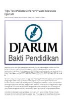 Tips Test Psikotest Penerimaan Beasiswa Djarum - KOMPASIANA