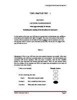 TOEFL Practice 1 Paper Based Test