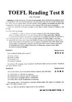 TOEFL Reading Test 8 [PDF]