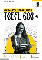 Top Secret Rahasia Jitu Raih Skor TOEFL 600