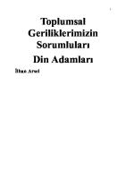 Toplumsal Geriliklerimizin Sorumluları Din Adamları