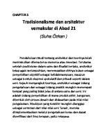 Tradisionalisme Dan Arsitektur Vernakular Di Abad 21