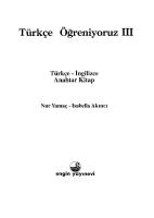 Türkçe Öğreniyoruz 3 - Türkisch Aktiv 3 - Anahtar kitap