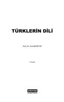 Türklerin Dili
 605439262X, 9786054392629