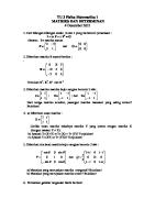 TU 3 FisMat 1 Matriks & Determinan (Ganjil 2021)