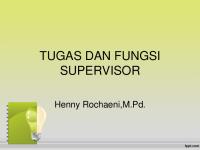 Tugas Dan Fungsi Supervisor