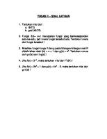 Tugas Iii - Soal Latihan