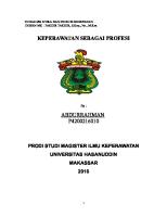 Tugas Keperawatan Sebagai Profesi