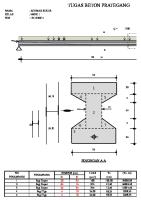 Tugas Lendutan Beton Prategang