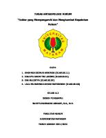 Tugas Makalah Antropologi Hukum