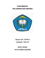 Tugas Makalah Teks Laporan Hasil Observasi [PDF]