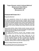 Tugas Resume Materi Tentang Motivasi [PDF]