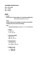 Tugas Statistika Deskriptif Pertemuan 6