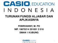 Turunan Fungsi Aljabar Dan Aplikasinya