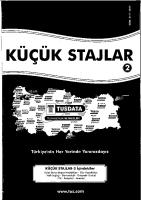 TUS DERS NOTU - KÜÇÜK STAJLAR [2] [PDF]