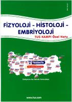 TUSDATA Fizyoloji Histoloji Embriyoloji Kamp Notu