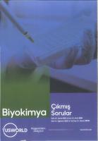 Tusworld Biyokimya Çıkmış Sorular Kitabı