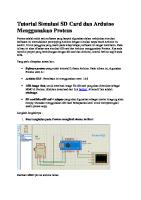 Tutorial Simulasi SD Card Dan Arduino Menggunakan Proteus [PDF]