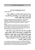 Tutup Dengan Do'A: Doa & Zikir Sesudah Sholat