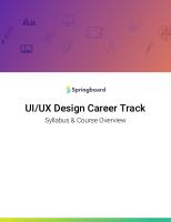 UI:UX Design Career Track - IXC - Syllabus [PDF]