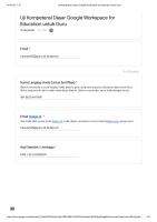 Uji Kompetensi Dasar Google Workspace For Education Untuk Guru [PDF]