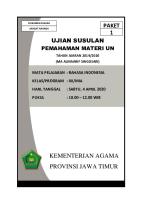 Ujian Susulan Pemahaman Materi Un Mia