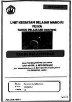 UKBM 3.7. TEORI RELATIVITAS KHUSUS (RamadanDW) [PDF]