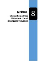 Ukuran Letak Data Tabel Distribusi Frekuensi