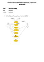 Use Case Dan Sequence Diagram Pemesanan Kamar Hotel