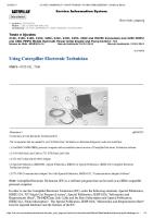 Using Caterpillar Electronic Technician PDF