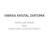 Vibrasi Kristal Diatomik