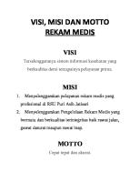 Visi Misi Motto Rekam Medis [PDF]